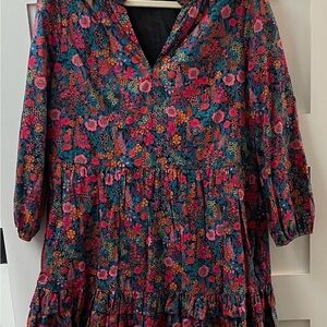 J. Crew Liberty of London Ciara Floral Long Sleeve Dress Size M